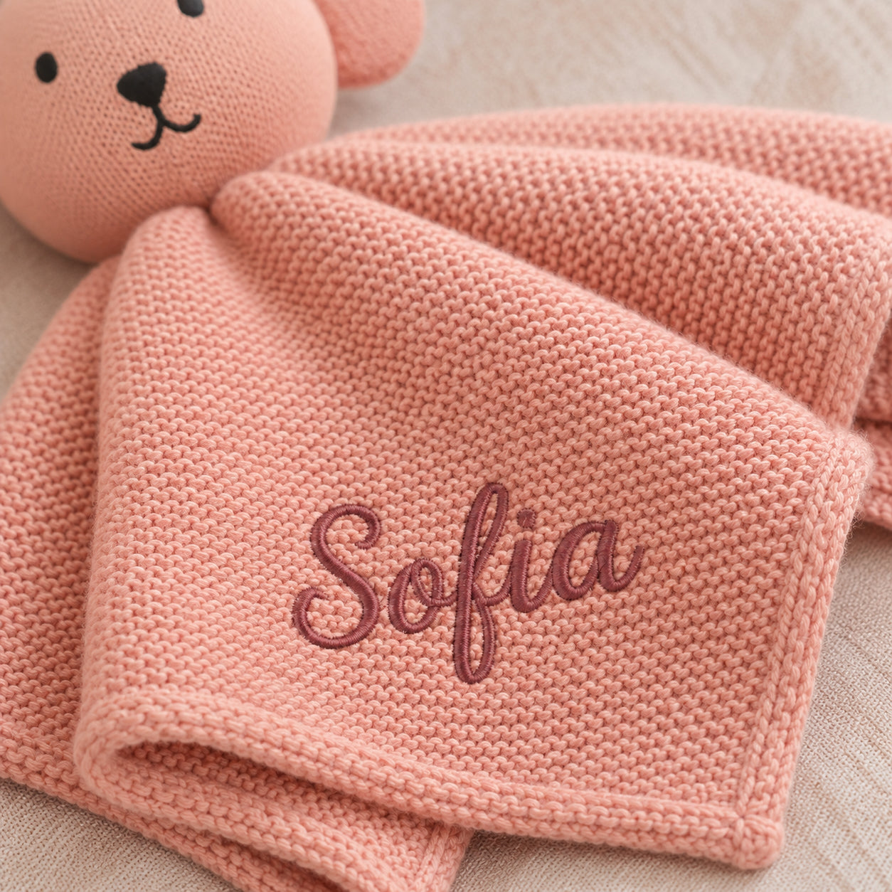 Filo&Poesia™ Doudou orsetto con nome ricamato